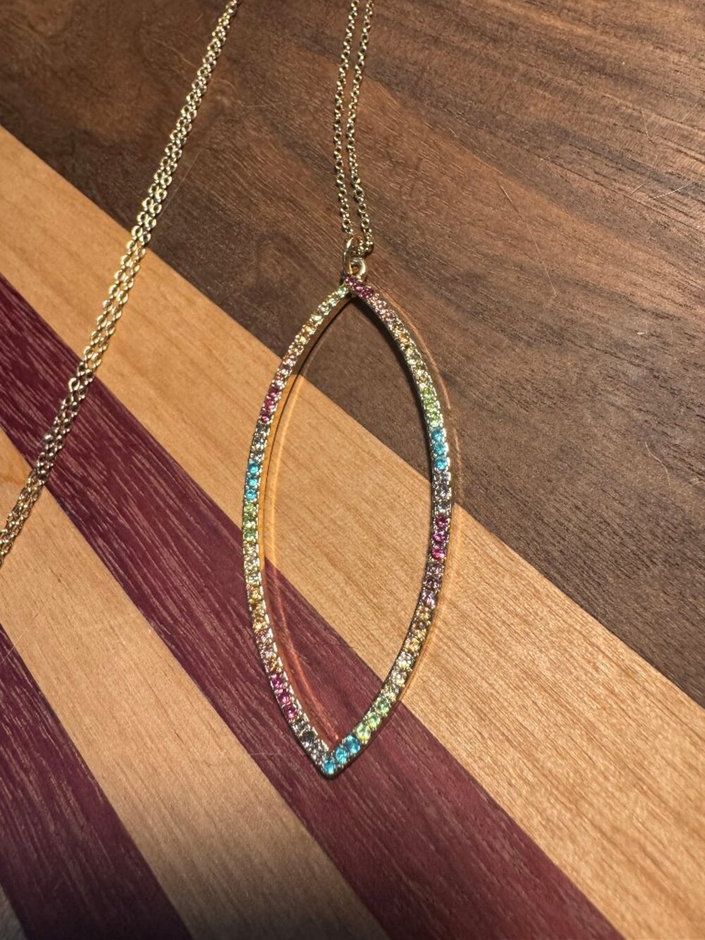 Bright Rainbow Long length necklace
